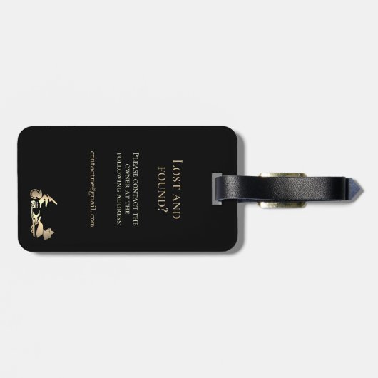 MotorradfahrerGepäckmarke Gepäckanhänger (Rückseite horizontal)