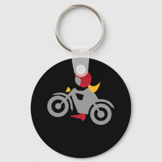Motorradfahrerin von Emma Shirt Schlüsselanhänger