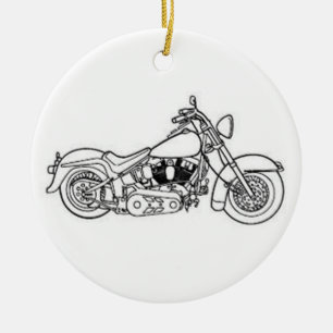 MOTORRADFAHRRADVERANSTALTUNG KERAMIK ORNAMENT