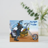 MOTORRADFAHRZEUGE REGELN DIE ABFÄLLE POSTKARTE (Stehend Vorderseite)