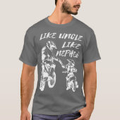 Motorradfamilie Onkel und Nephew T-Shirt (Vorderseite)