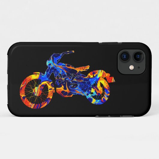 MOTORRADFARBIGER MIX-NEONFALT Case-Mate iPhone HÜLLE (Rückseite (Horizontal))