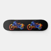 MOTORRADFARBIGER MIX-NEONFALT  SKATEBOARD (Horizontal)