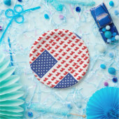 Motorradflagge Pappteller (Party)