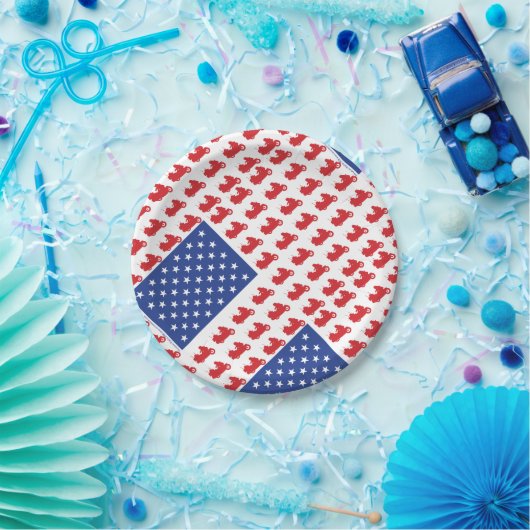 Motorradflagge Pappteller (Party)