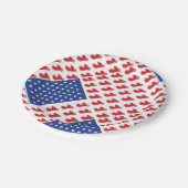 Motorradflagge Pappteller (Schrägansicht)