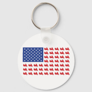 Motorradflagge Schlüsselanhänger