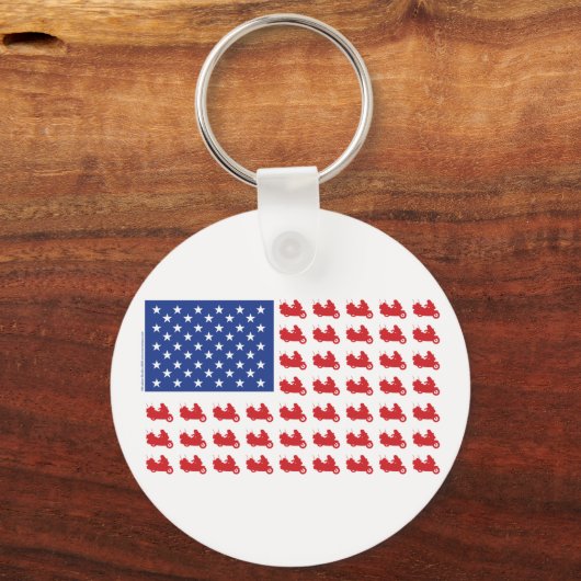 Motorradflagge Schlüsselanhänger (Vorderseite)