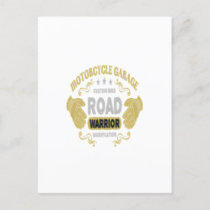 Motorradgarage, Sonderfahrradfahrzeug Postkarte
