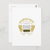Motorradgarage, Sonderfahrradfahrzeug Postkarte (Vorne/Hinten)
