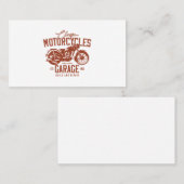 Motorradgarage Visitenkarte (Vorne/Hinten)