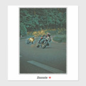 Motorradgeschenk Aufkleber (Blatt)