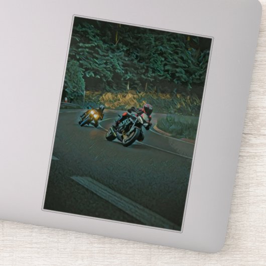 Motorradgeschenk Aufkleber (Detail)