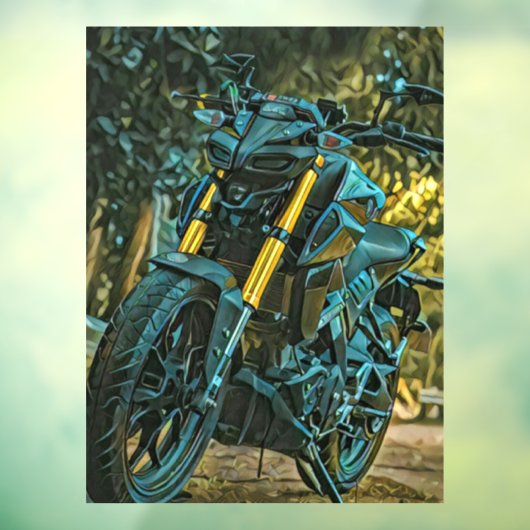 Motorradgeschenk Fensteraufkleber (Blatt 3)