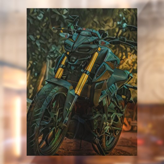 Motorradgeschenk Fensteraufkleber (Blatt 2)