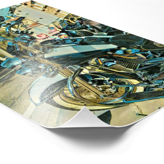 Motorradgeschenk Fotodruck (Ecke)