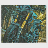 Motorradgeschenk Geschenkpapier (Flach)