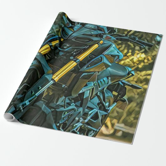 Motorradgeschenk Geschenkpapier (Ungerollt)