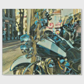 Motorradgeschenk Geschenkpapier (Flach)