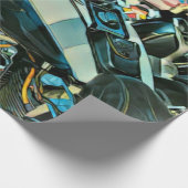 Motorradgeschenk Geschenkpapier (Ecke)