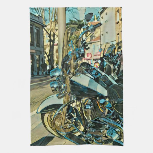 Motorradgeschenk Geschirrtuch (Vertikal)