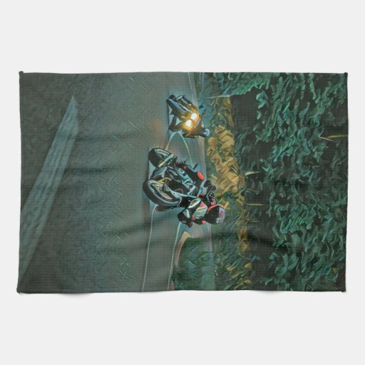 Motorradgeschenk Geschirrtuch (Horizontal)