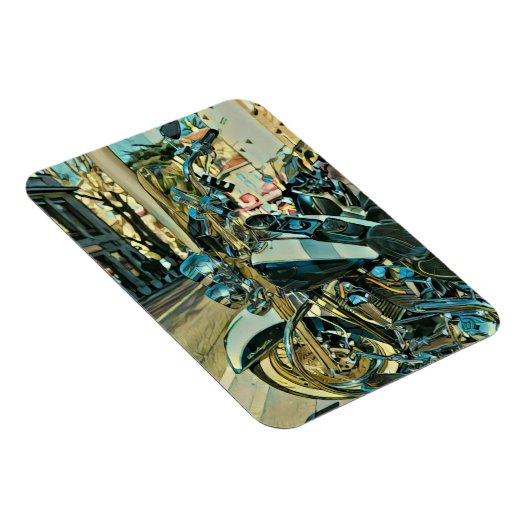 Motorradgeschenk Magnet (Rechte Seite)