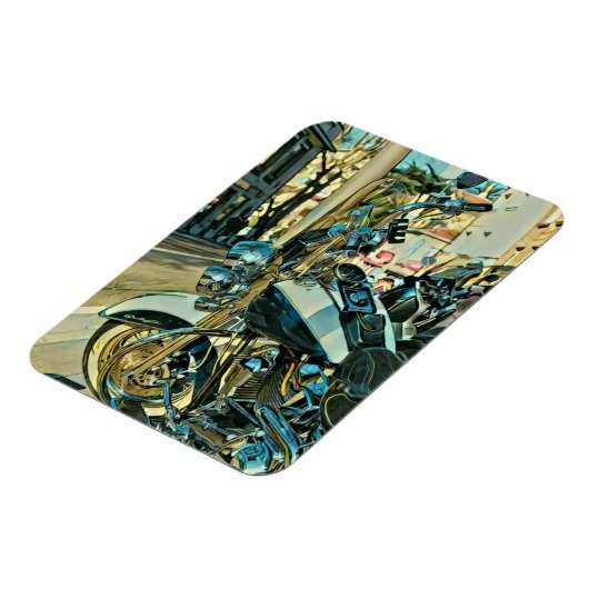 Motorradgeschenk Magnet (Linke Seite)