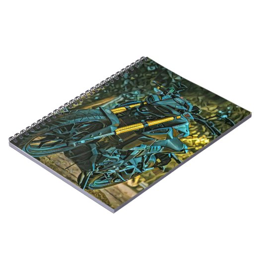 Motorradgeschenk Notizblock (Linke Seite)