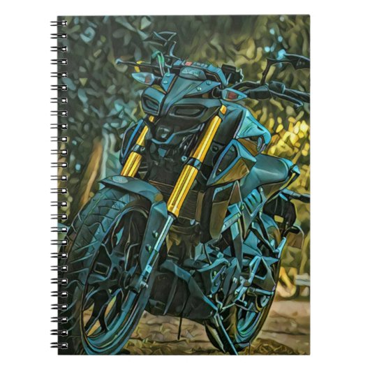 Motorradgeschenk Notizblock (Vorderseite)