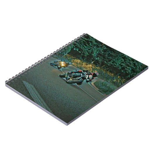 Motorradgeschenk Notizblock (Linke Seite)