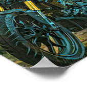 Motorradgeschenk Poster (Ecke)
