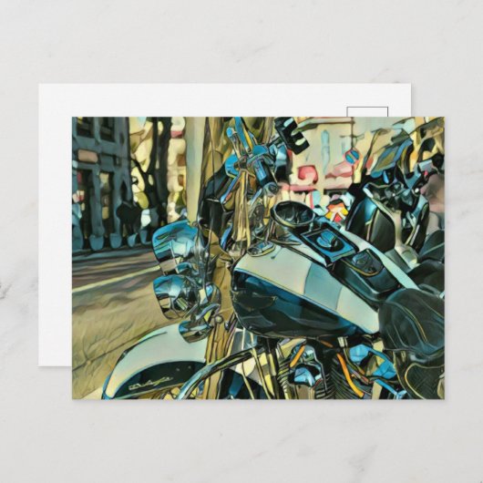 Motorradgeschenk Postkarte (Vorne/Hinten)