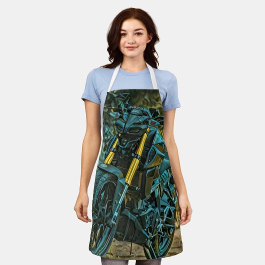 Motorradgeschenk Schürze (Getragen)