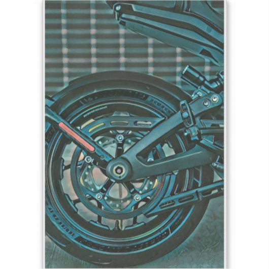 Motorradgeschenke Aufkleber (Vorderseite)