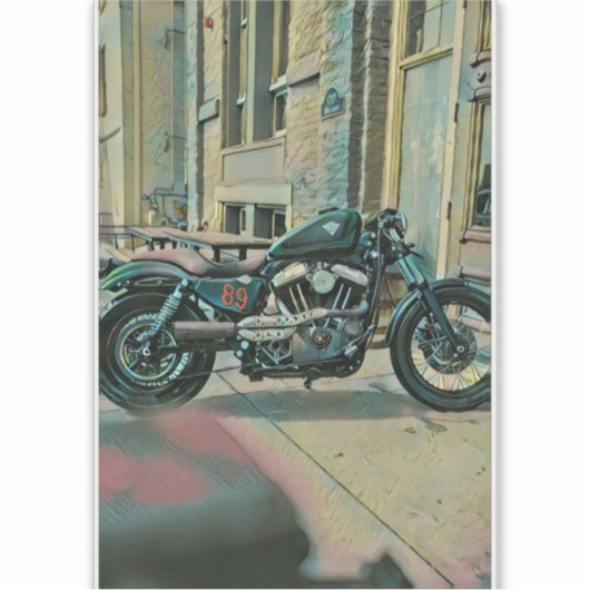 Motorradgeschenke Aufkleber (Vorderseite)