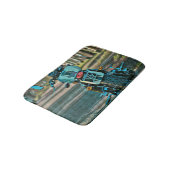 Motorradgeschenke Badematte (Schrägansicht)