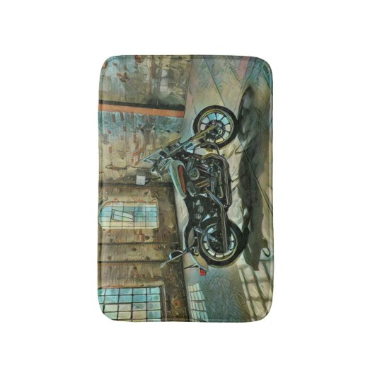 Motorradgeschenke Badematte (Vorderseite Vertikal)