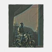 Motorradgeschenke Fleecedecke (Vorderseite)