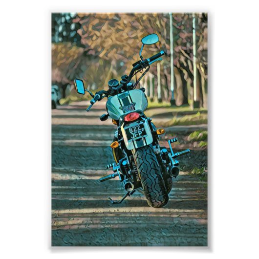 Motorradgeschenke Fotodruck (Vorne)