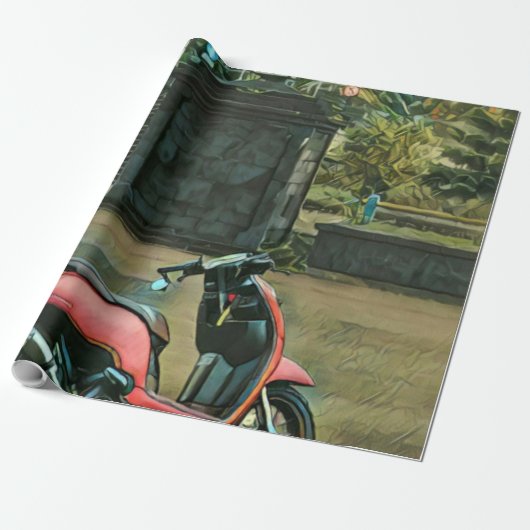 Motorradgeschenke für ihn geschenkpapier (Ungerollt)