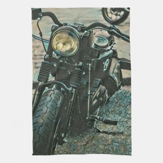 Motorradgeschenke für ihn geschirrtuch (Vertikal)