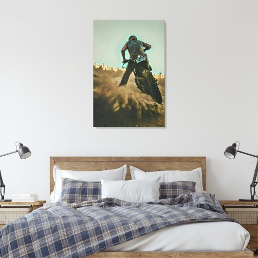 Motorradgeschenke für Papa Leinwanddruck (Insitu (Schlafzimmer))