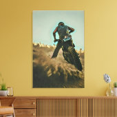 Motorradgeschenke für Papa Leinwanddruck (Insitu (Wohnzimmer))