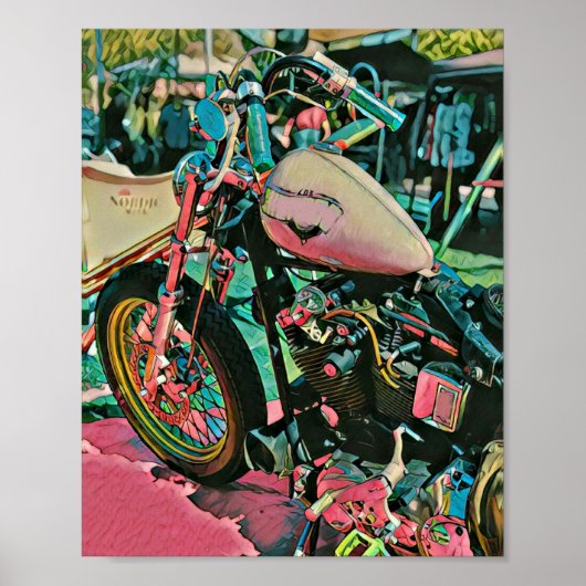 Motorradgeschenke für Papa Poster (Vorne)