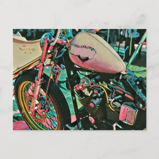 Motorradgeschenke für Papa Postkarte (Vorderseite)