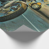 Motorradgeschenke Geschenkpapier (Ecke)