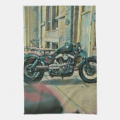 Motorradgeschenke Geschirrtuch (Vertikal)