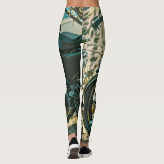Motorradgeschenke Leggings (Rückseite)