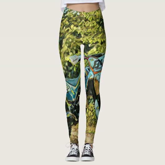 Motorradgeschenke Leggings (Vorderseite)